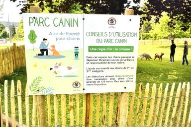 Parc canin et jeux adaptés