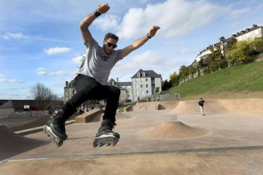 Terrain de roller et de skate